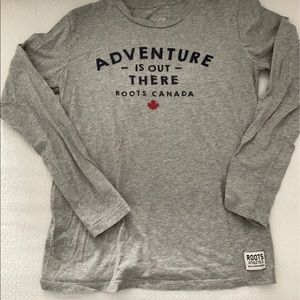 Roots Canada Adventure is Out There t-shirt